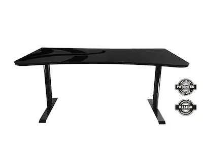 Arozzi Arena Gaming Desk - Dark Grey bundle