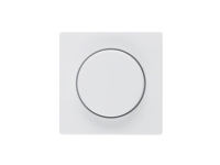 Berker Berker Q.1 Central element with adjustment knob for rotary dimmer. Snow-white velvet