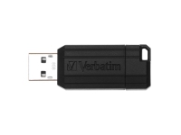 Verbatim PinStripe USB Drive - USB-flashstasjon - 8 GB - USB 2.0 - svart