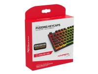 HyperX Pudding Keycaps - Tastehettesett - gjennomskinnelig sort