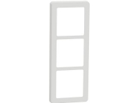 LAURITZ KNUDSEN FUGA Base 63 designramme 3x1 modul, hvid.