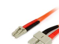 StarTech.com 2m Fiber Optic Cable - Multimode Duplex 62.5/125 - LSZH - LC/SC - OM1 - LC to SC Fiber Patch Cable (FIBLCSC2) - Nettverkskabel - LC multimodus (hann) til SC flermodus (hann) - 2 m - fiberoptisk - dupleks - 62,5 / 125 mikroner