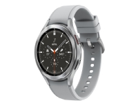 Samsung Galaxy Watch4 Classic - 46 mm - sølvfarget - smartklokke med åskamsportsbånd - fluorelastomer - sølv - display 1.4 - 16 GB - NFC, Wi-Fi, Bluetooth - 52 g
