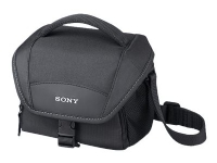 Sony LCS-U11 - Eske for digitalfotokamera / camcorder - neopren - svart - for Sony RX0, ZV-1 Cyber-shot DSC-HX95, RX100, WX700 VLOGCAM ZV-1G a6100 a6400 a6600 a7C