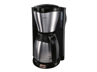 Philips Café Gaia Collection Kaffemaskin med termokanne, metall, Kaffebrygger (drypp), 1,2 l, Malt kaffe, 1000 W, Sort