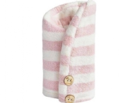 Trust my Sister TRUST MY SISTER_ Pink and White Microfiber Hair Towel
