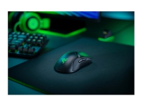 Razer Viper Ultimate - Mus - optisk - 8 knapper - trådløs - 2.4 GHz - USB trådløs mottaker - svart