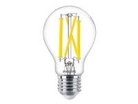 Philips - LED-filamentlyspære - form: A60 - klar finish - E27 - 11.5 W (ekvivalent 100 W) - klasse A++ - varmglødslys - 2200-2700 K