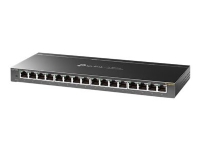 TP-Link TL-SG116E Unmanaged Pro - Switch - ikke-styrt - 16 x 10/100/1000 - stasjonær