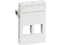 LAURITZ KNUDSEN Dataudtag FUGA T3 - 1,5 modul, for 2 stk. Actassi konnektor, farve: hvid