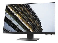 Lenovo ThinkVision E24-28 - LED-skjerm - 24 (23.8 synlig) - 1920 x 1080 Full HD (1080p) @ 60 Hz - IPS - 250 cd/m² - 1000:1 - 4 ms - HDMI, VGA, DisplayPort - høyttalere - ravnsort