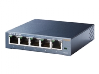 TP-Link TL-SG105 5-Port Metal Gigabit Switch - Switch - ikke-styrt - 5 x 10/100/1000 - stasjonær