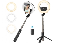 Selfie stick Blitzwolf Selfie stick/Tripod 3in1 BlitzWolf BW-BS8 Pro with LED ring lamp