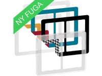 LAURITZ KNUDSEN FUGA CHOICE designramme inkl. 6 farvevalg 2x1,5 modul, transparent.