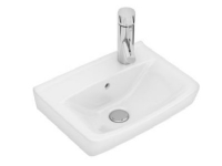 Ifö Spira vask lige 40cm 15047 - hægte/alm.bæring, hanehul højre dybde 148