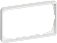 FUGA ramme Baseline 50 2 modul vandret til 2 modul indsats, hvid