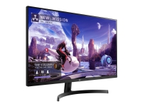 LG 32QN600-B - LED-skjerm - 32 (31.5 synlig) - 2560 x 1440 QHD - IPS - 350 cd/m² - 1000:1 - HDR10 - 5 ms - 2xHDMI, DisplayPort - svart tekstur