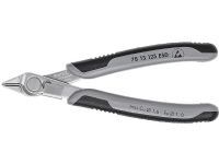 Knipex 78 13 125 ESD, Sidekutter, Rustfritt stål, Stål, Plast, Sort, Grå, 12,5 cm, 57 g