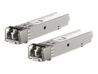 Ubiquiti U Fiber Multi-Mode - SFP (mini-GBIC) transceivermodul - GigE - LC multimodus - opp til 550 m - 850 nm (en pakke 20)