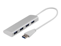 DELTACO UH-484 - Hub - 4 x SuperSpeed USB 3.0 - stasjonær