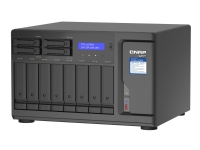 QNAP TVS-h1288X - NAS-server - 12 brønner - SATA 6Gb/s - RAID 0, 1, 5, 6, 10, 50, JBOD, 5 hot spare, 6 hot spare, 60, 10 hot spare, RAID TP - RAM 16 GB - Gigabit Ethernet / 2.5 Gigabit Ethernet / 10 Gigabit Ethernet - iSCSI støtte