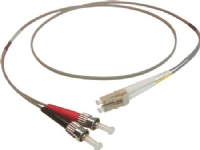 OPTIFAB Patchkabel LC-ST 50/125 OM2 multimode, duplex, længde: 2,0 meter, farve: orange med LSZH kappe.