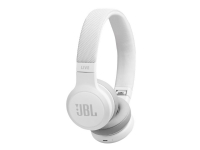 JBL LIVE 400BT - Hodetelefoner med mikrofon - on-ear - Bluetooth - trådløs - hvit