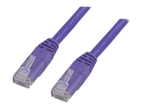 DELTACO - Koblingskabel - RJ-45 (hann) til RJ-45 (hann) - 15 m - UTP - CAT 6 - flertrådet - purpur