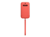 Apple Sleeve with MagSafe - Beskyttelsesmuffe for mobiltelefon - lær - rosa sitrus - for iPhone 12 Pro Max
