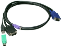 ALLNET CAB-2067.7, 5, 7,5 m, PS/2, USB, VGA, Svart, VGA