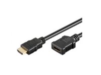 Goobay 2m HDMI, 2 m, HDMI Type A (Standard), HDMI Type A (Standard), Svart