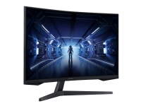 Samsung Odyssey G5 C27G55TQWR - G55T Series - LED-skjerm - kurvet - 27 - 2560 x 1440 WQHD @ 144 Hz - VA - 250 cd/m² - 2500:1 - 1 ms - HDMI, DisplayPort - svart