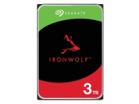 Seagate IronWolf ST3000VN006 - Harddisk - 3 TB - intern - SATA 6Gb/s - 5400 rpm - buffer: 256 MB - med 3-års Seagate Rescue Data Recovery