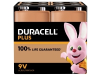 Duracell MN1604 Plus 9 V-blokbatteri Alkali-mangan 9 V 4 stk