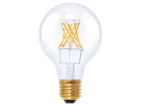 Segula Vintage - LED-filamentlyspære - form: G80 - klar finish - E27 - 6 W (ekvivalent 45 W) - klasse A+ - dempet hvitt lys - 2200 K