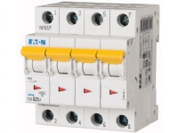 EATON Automatsikring, 4 Polet, 25A, C-Karakteristik, 6 kA, 230 V, bredde 4 moduler