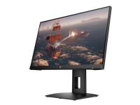 HP X24ih Gaming Monitor - LCD-skjerm - gaming - 23.8 - 1920 x 1080 Full HD (1080p) @ 144 Hz - IPS - 200 cd/m² - 1000:1 - 1 ms - HDMI, DisplayPort - hodetelefoner