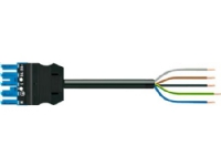 WAGO Winsta® Tilslutningskabel hunstik-fri ende 5G1,5mm² 3 meter, blå, Halogenfri