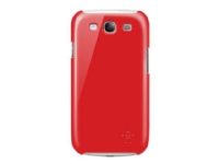 Belkin Shield - Eske for mobiltelefon - polykarbonat - rubin - for Samsung Galaxy S III