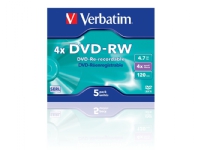 Verbatim DataLifePlus - 5 x DVD-RW - 4.7 GB 4x - CD-eske