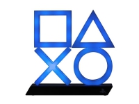 Paladone PlayStation Icons PS5 XL - Dekorasjonslampe - blått lys - kald hvit, svart sokkel