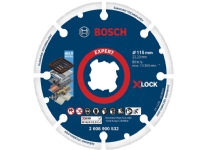 Bosch Expert - Diamantskjæreplate - for metall, rustfritt stål, stål, kobber, støpejern - 115 mm - X-LOCK