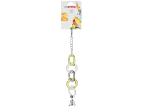 Zolux Acrylic toy rings with a bell on a chain
