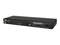 ATEN CS1716A - KVM-svitsj - 16 x KVM port(s) - rackmonterbar - DC-strøm