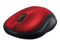 Logitech M185 - Mus - optisk - trådløs - 2.4 GHz - USB trådløs mottaker - rød