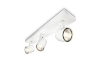 Philips myLiving Spot, Overflateegnet, GU10, 3 ampuller, 220 - 240 V, Hvit