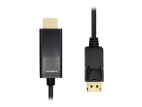 ProXtend - Adapterkabel - DisplayPort hann låst til HDMI hann - 5 m - dobbeltisolert - svart - støtte for 4K 60 Hz (3840 x 2160)