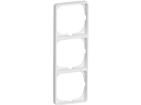 LAURITZ KNUDSEN FUGA® ramme Baseline 50 3 modul, hvid.