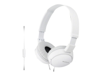 Sony MDR-ZX110 - Hodetelefoner - full størrelse - kablet - 3,5 mm jakk - hvit