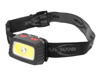 ANSMANN HD200B - Hodelykt - LED - 3 W - sort / rød